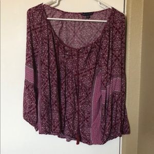 American eagle peasant shirt